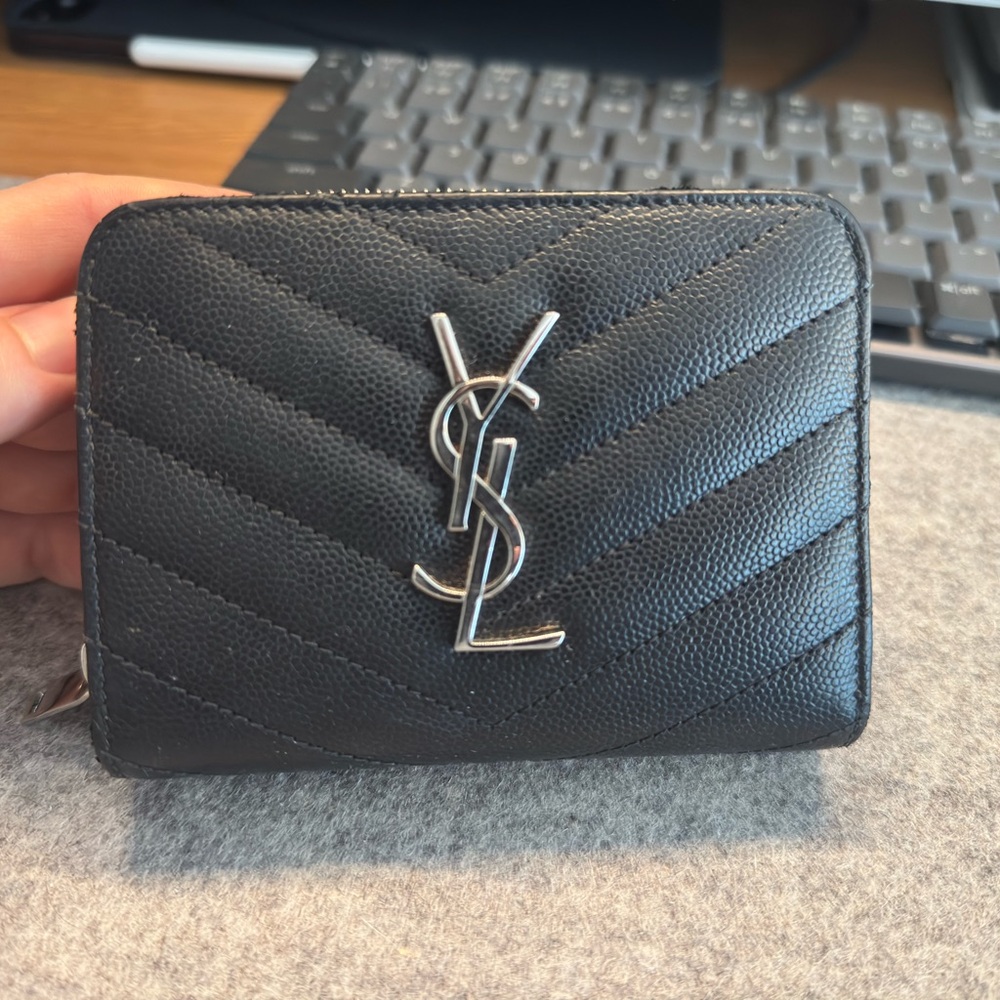 Yves Saint Laurent Black Key & Card Holder